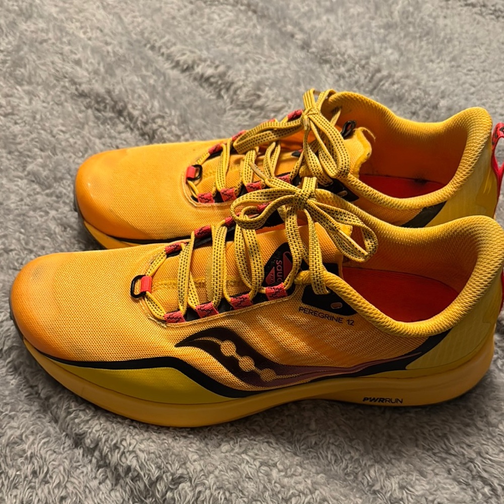 Saucony Peregrine 12 Yellow Running Shoes